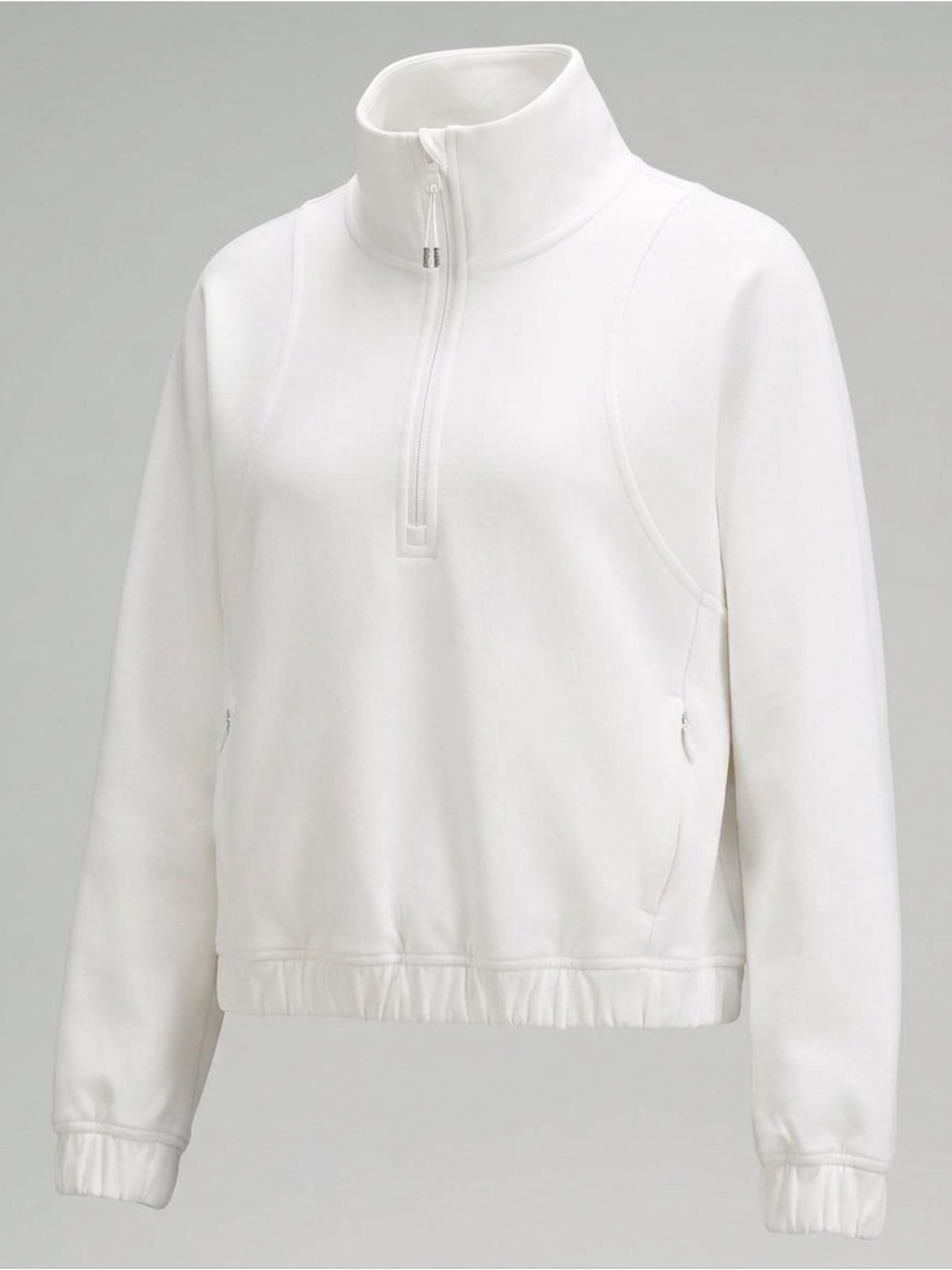 Old Navy White Half-Zip Pullover Sweatshirt Magnolia color Size XL women’s